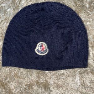 Navy blue Baby boy Moncler hat
